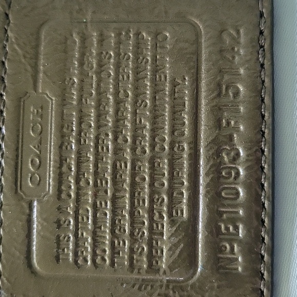 Coach Shoulder Tote Bag, Green, EUC - Picture 12 of 15